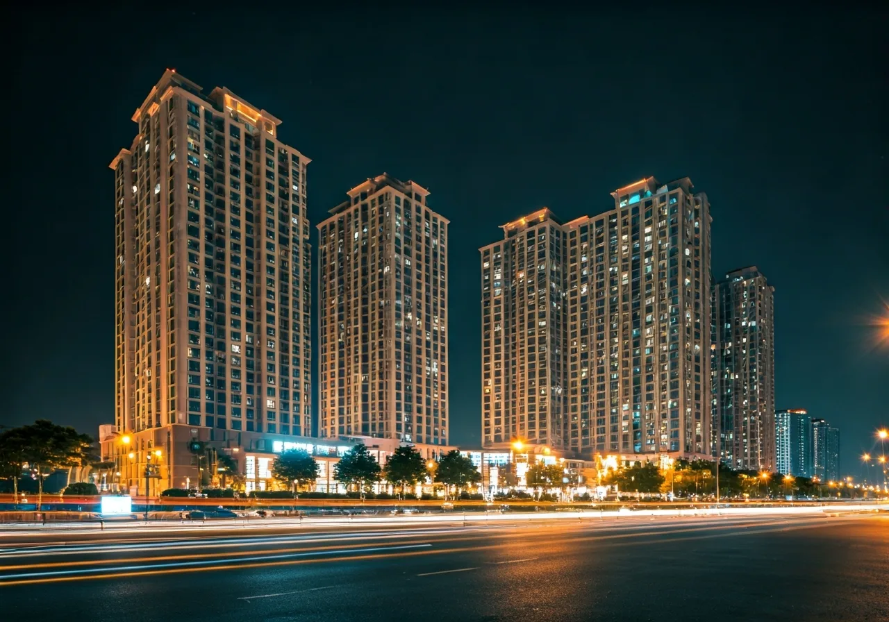 Binh An Plaza Du an can ho chung cu sap mo ban tai Thanh Hoa - canh dem