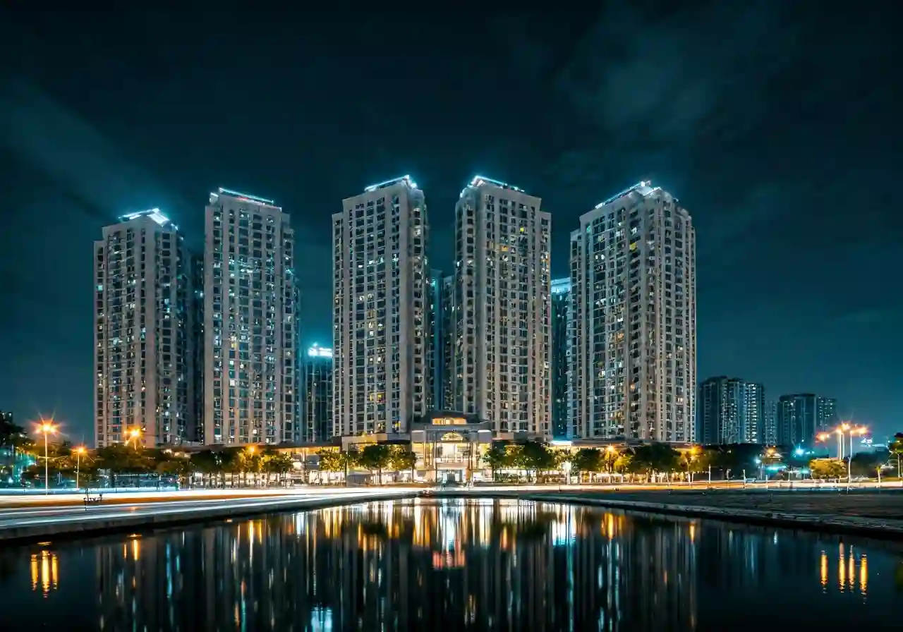 Binh Minh Tay Bac Du an nha o xa hoi tai Lao Cai - canh dem