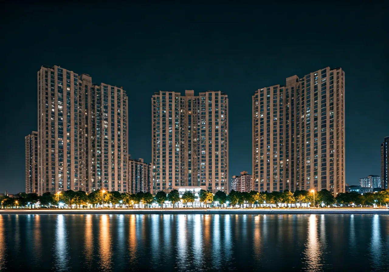 Cam Khe Central Park Khu do thi tai Phu Tho - canh dem