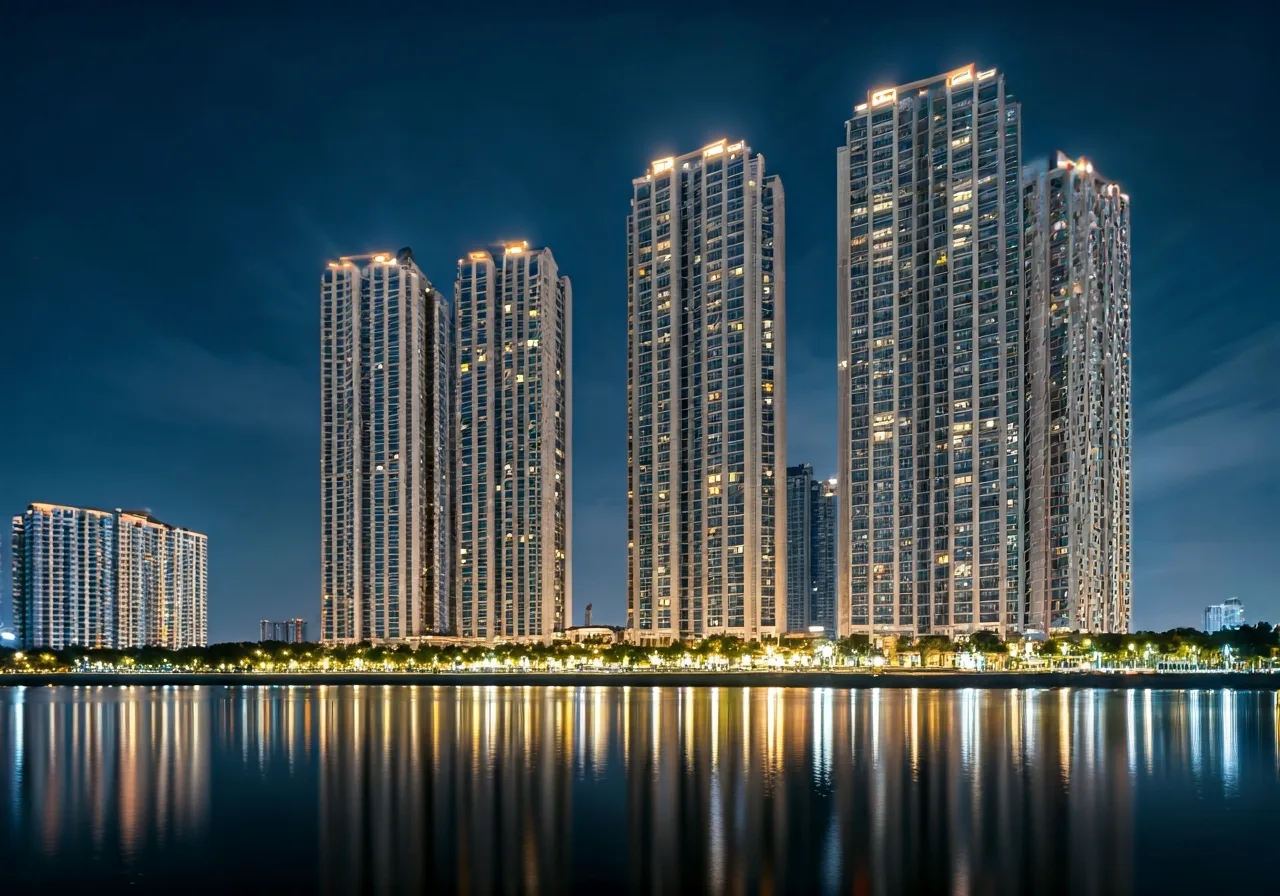 Celestine Westlake Du an can ho tai Ha Noi - canh dem