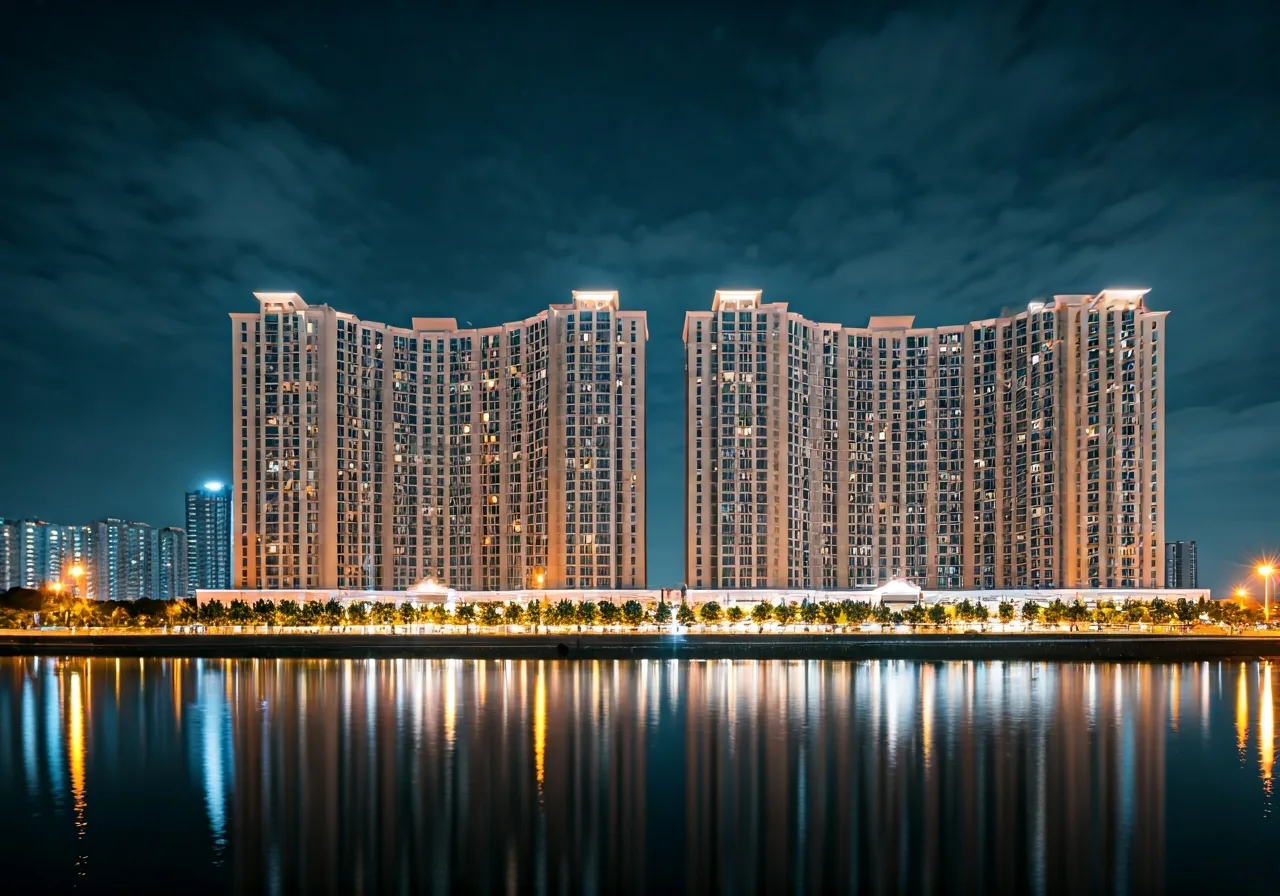 Charmora City Khu do thi tai Khanh Hoa - canh dem