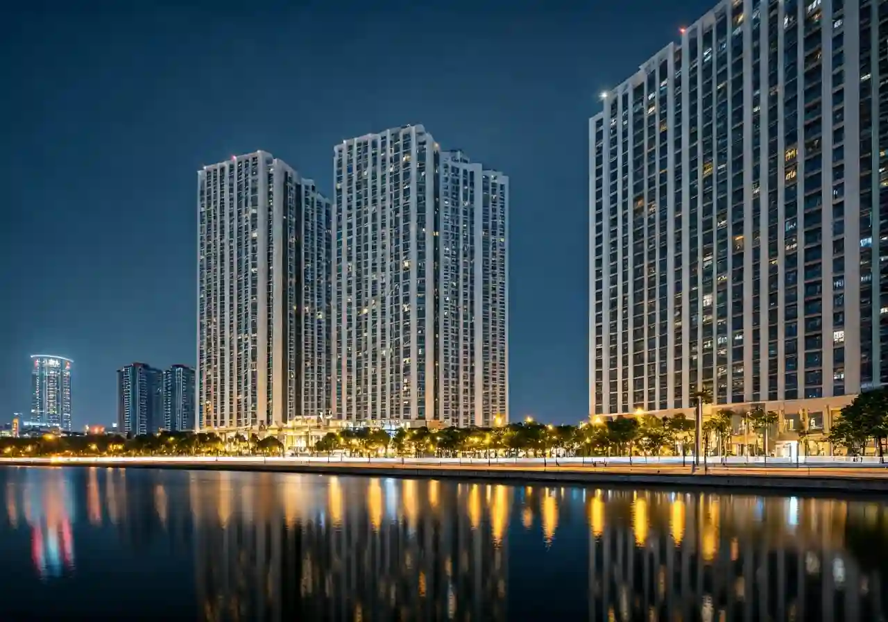 Chung cu 31 Lang Ha Quan Dong Da Ha Noi - canh dem