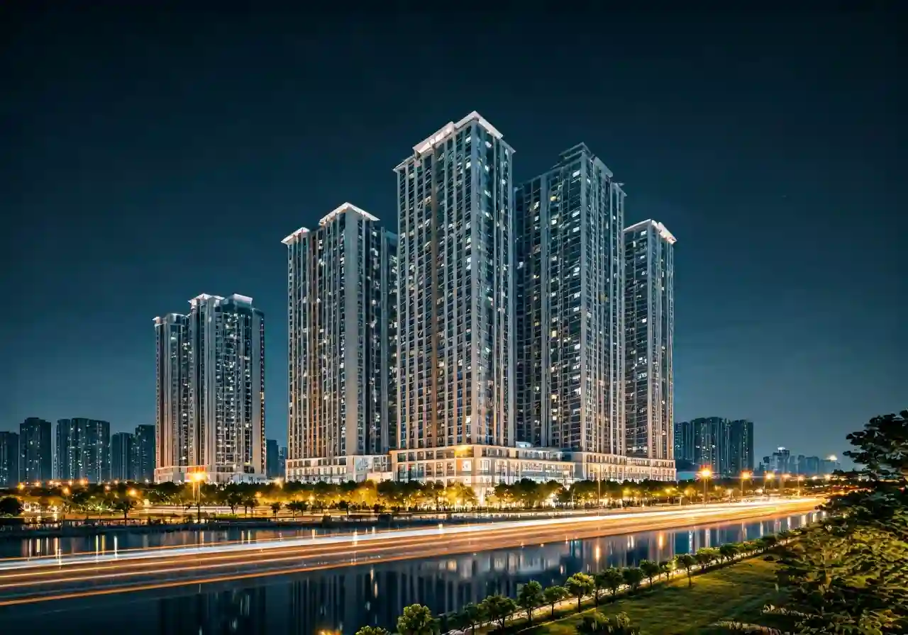 Chung cu 321 Vinh Hung - canh dem