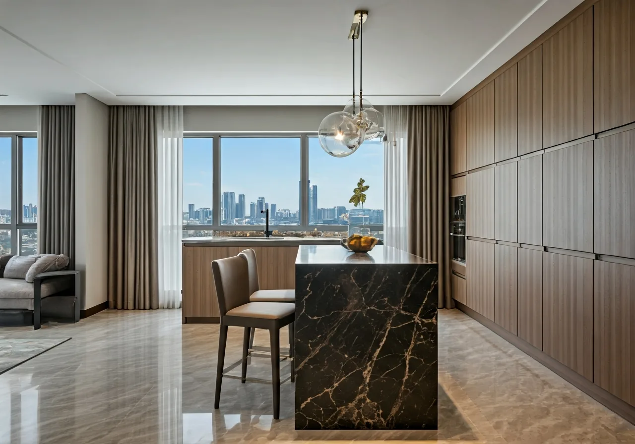 Chung cu AIC Diamond Tower - thiet ke bep