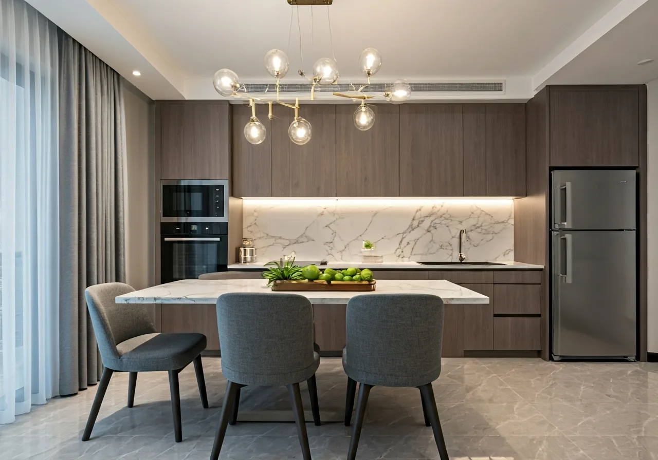 Chung cu An Binh City - thiet ke bep