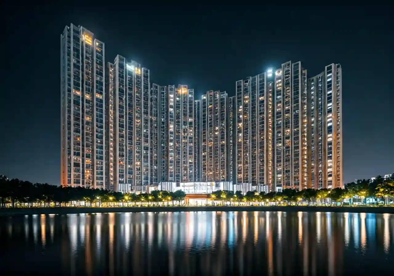 Chung cu Anland Lake View - canh dem