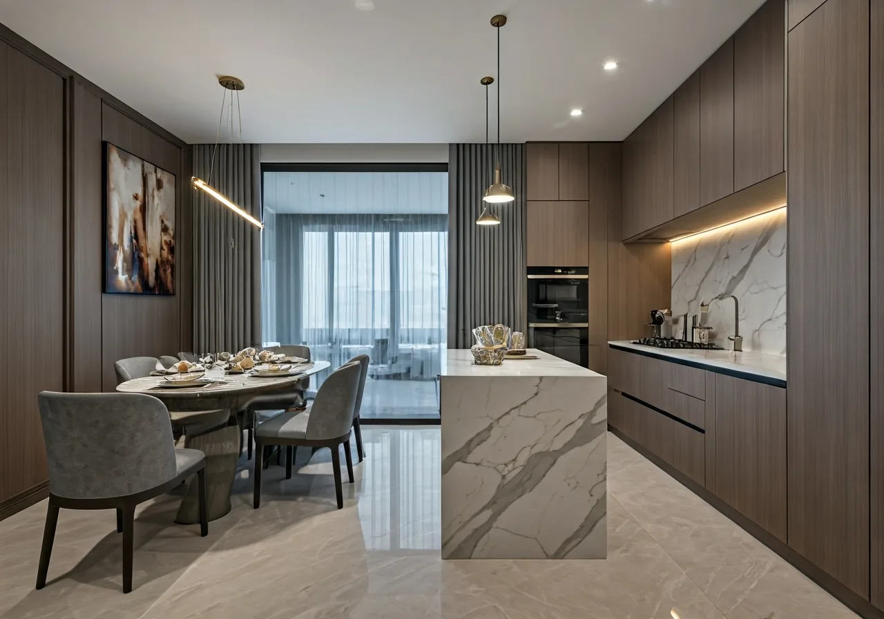 Chung cu Anland Premium - thiet ke bep