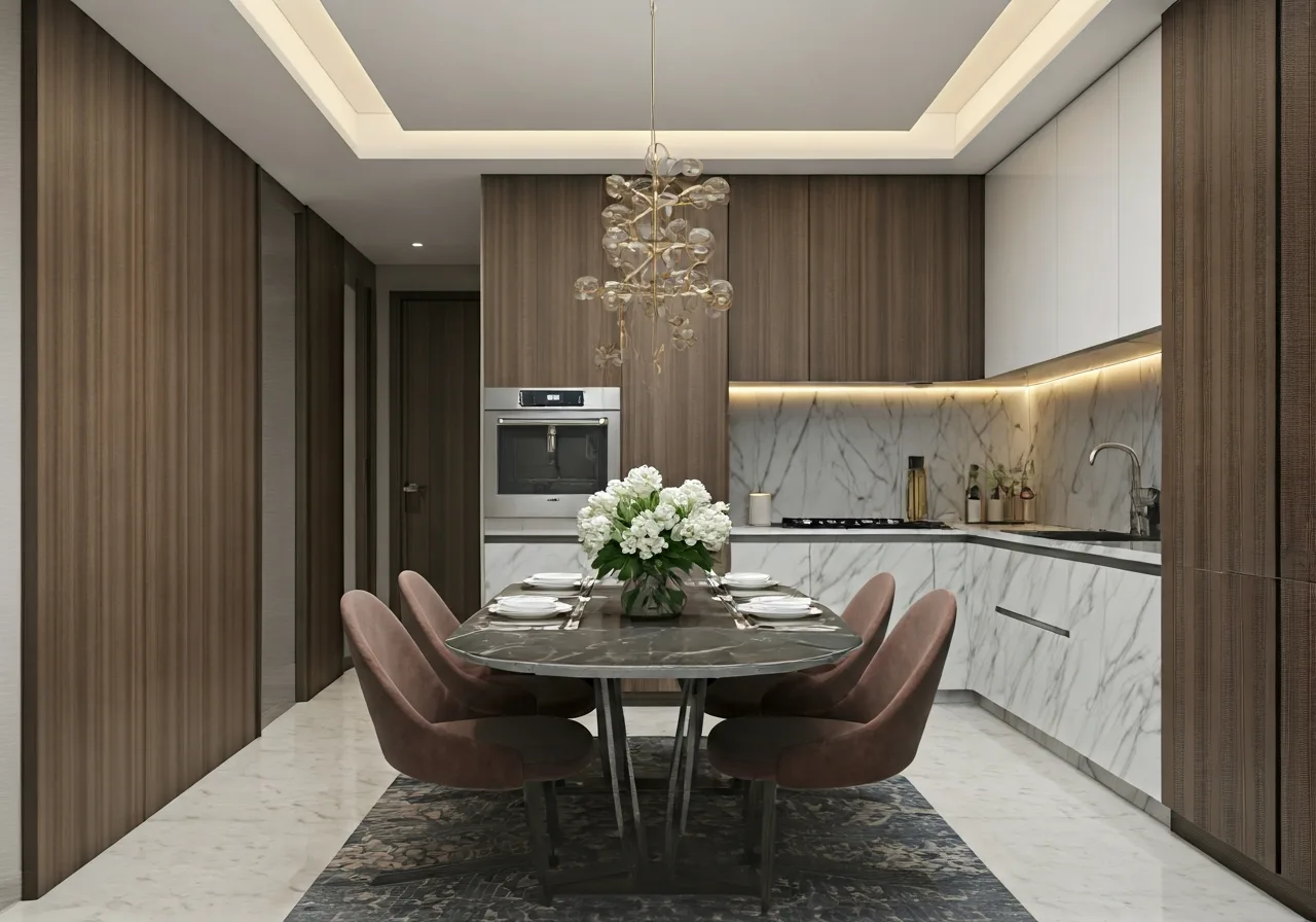 Chung cu AQH Riverside - thiet ke bep