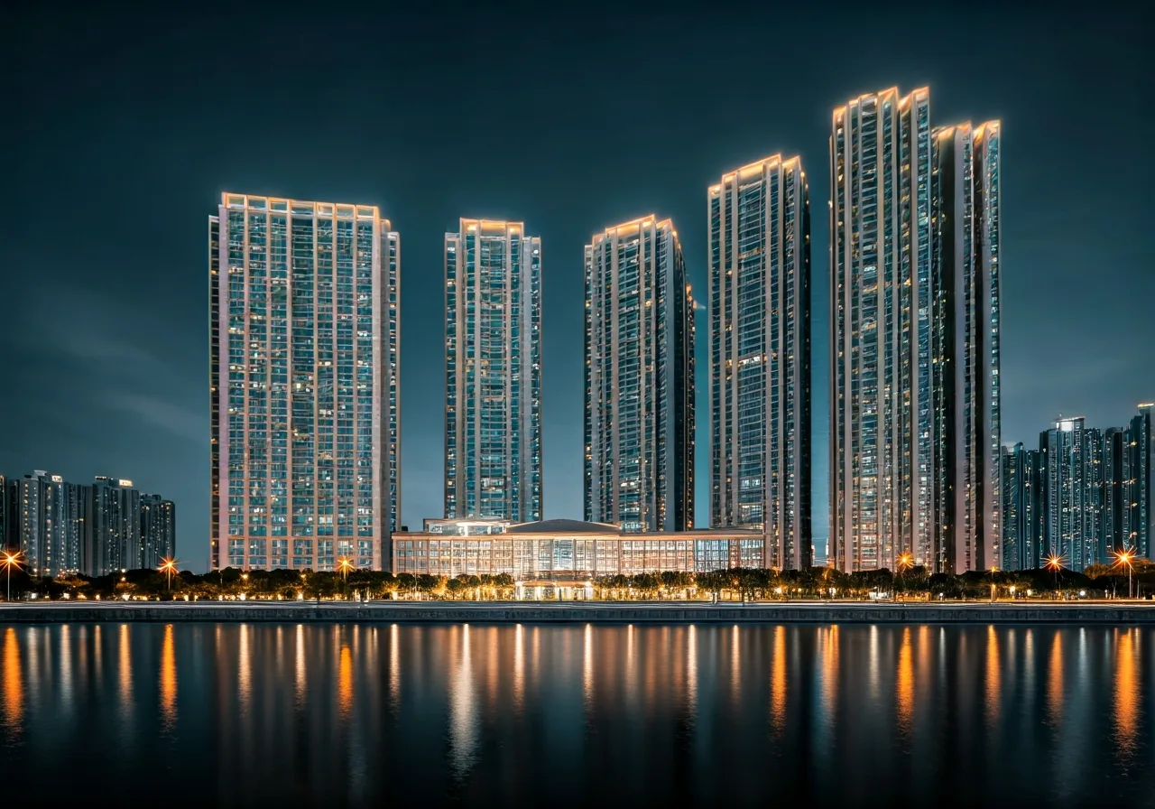Chung cu Athena Complex - canh dem