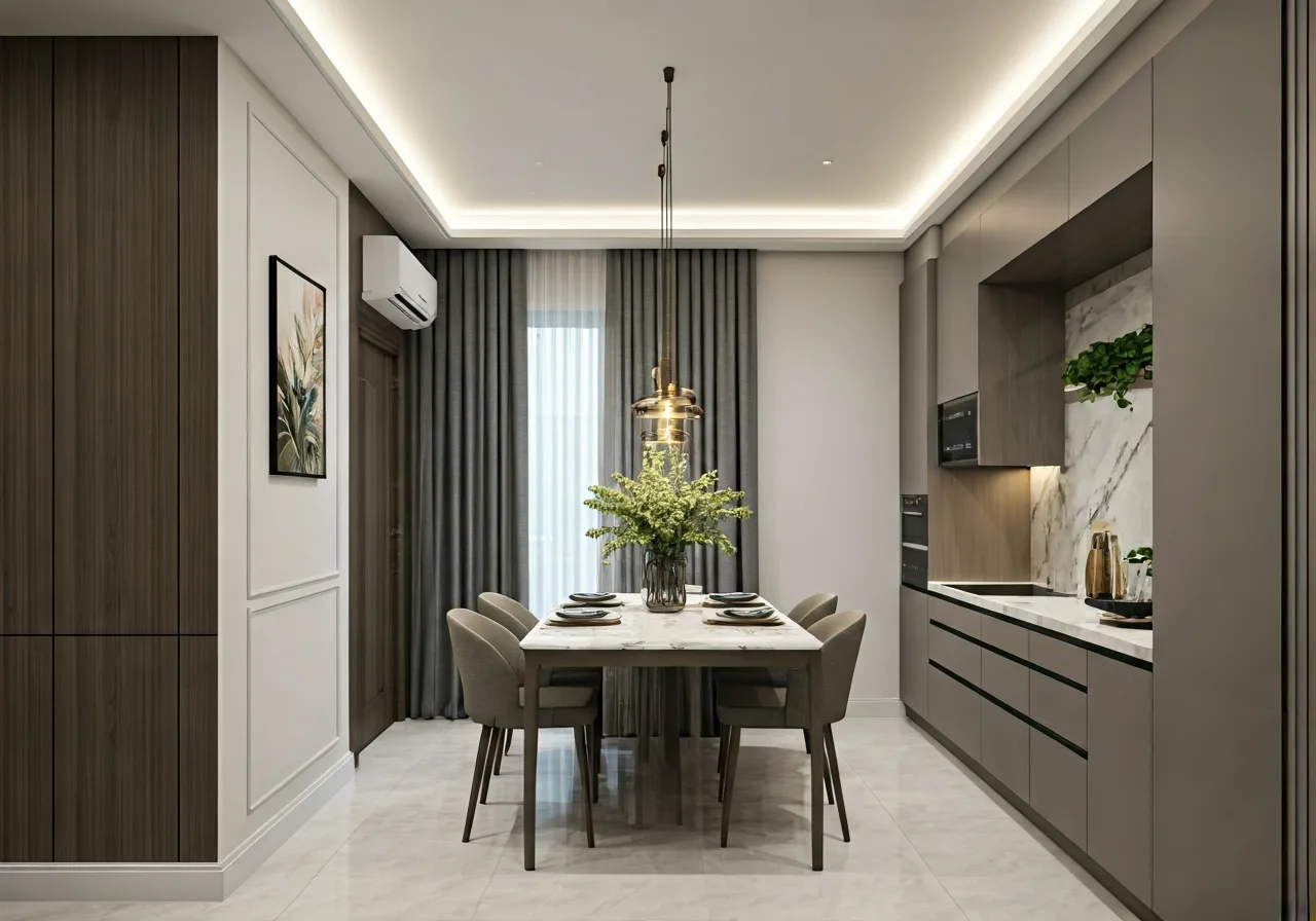 Chung cu Ban Co yeu Chinh phu - thiet ke bep