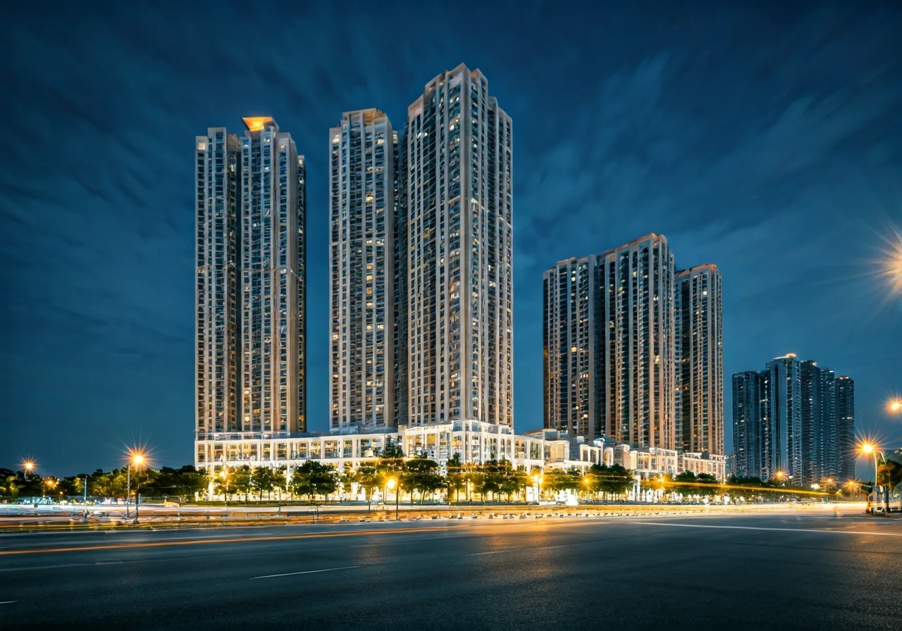 Chung cu BMM Xa La Quan Ha Dong Ha Noi - canh dem