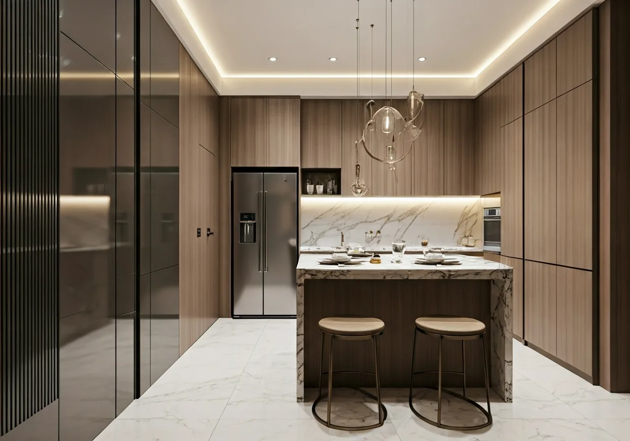 Chung cu Bohemia Residence - thiet ke bep