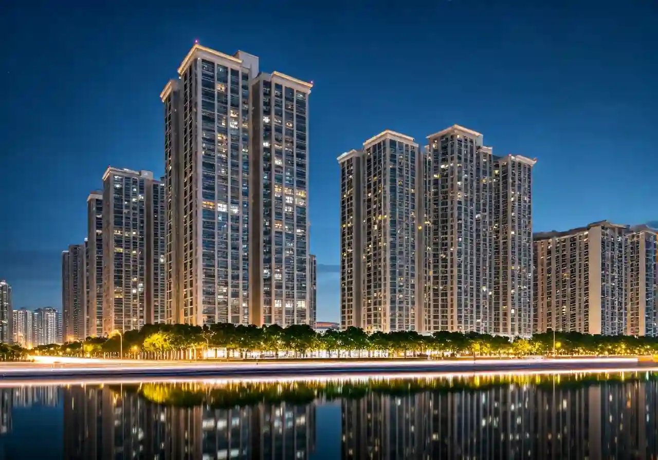 Chung cu BQP Linh Dam - canh dem