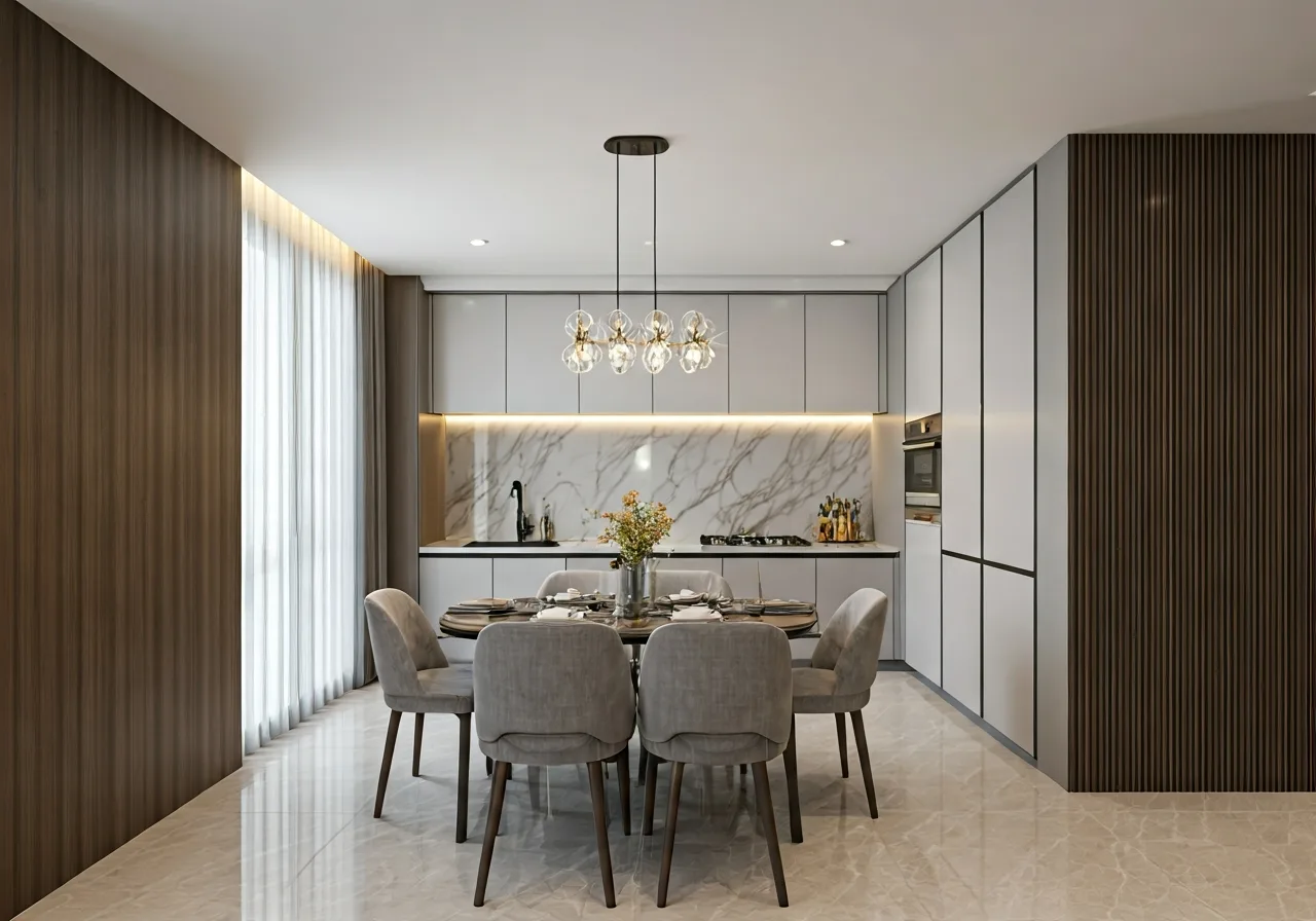 Chung cu C1 C2 Xuan Dinh - thiet ke bep