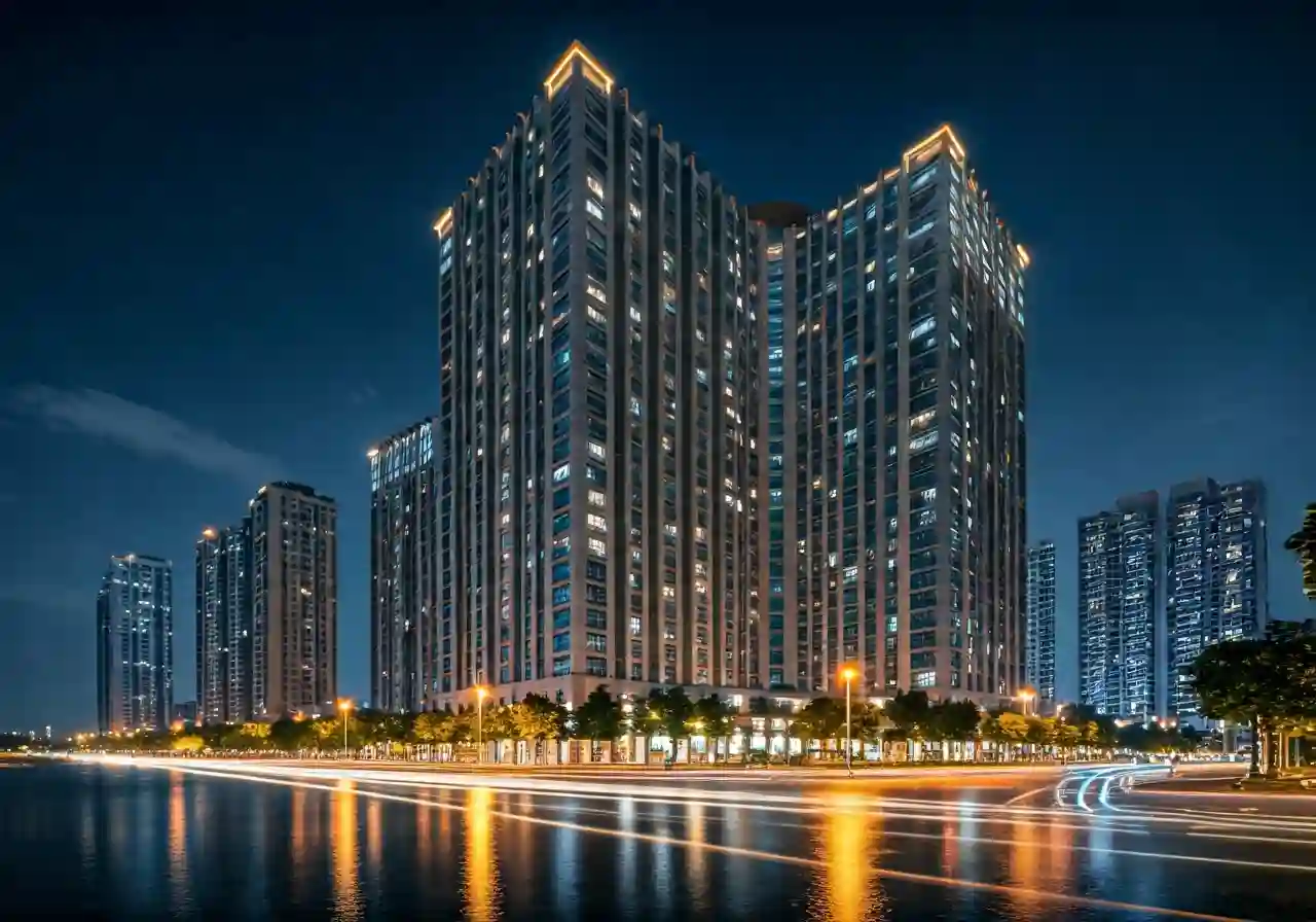 Chung cu C1 C2 Xuan Dinh - canh dem
