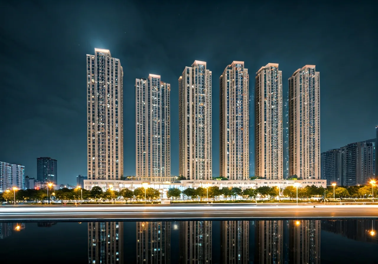 Chung cu C7 Giang Vo Quan Ba Dinh Ha Noi - canh dem