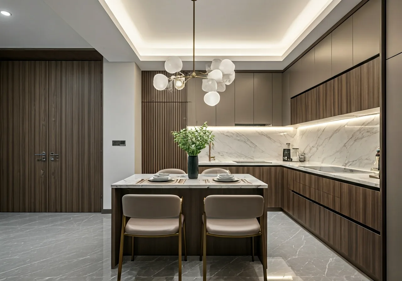 Chung cu Capital Elite - thiet ke bep