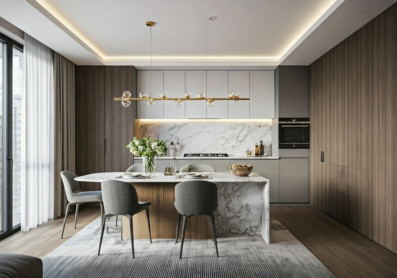 Chung cu Chelsea Tower - thiet ke bep