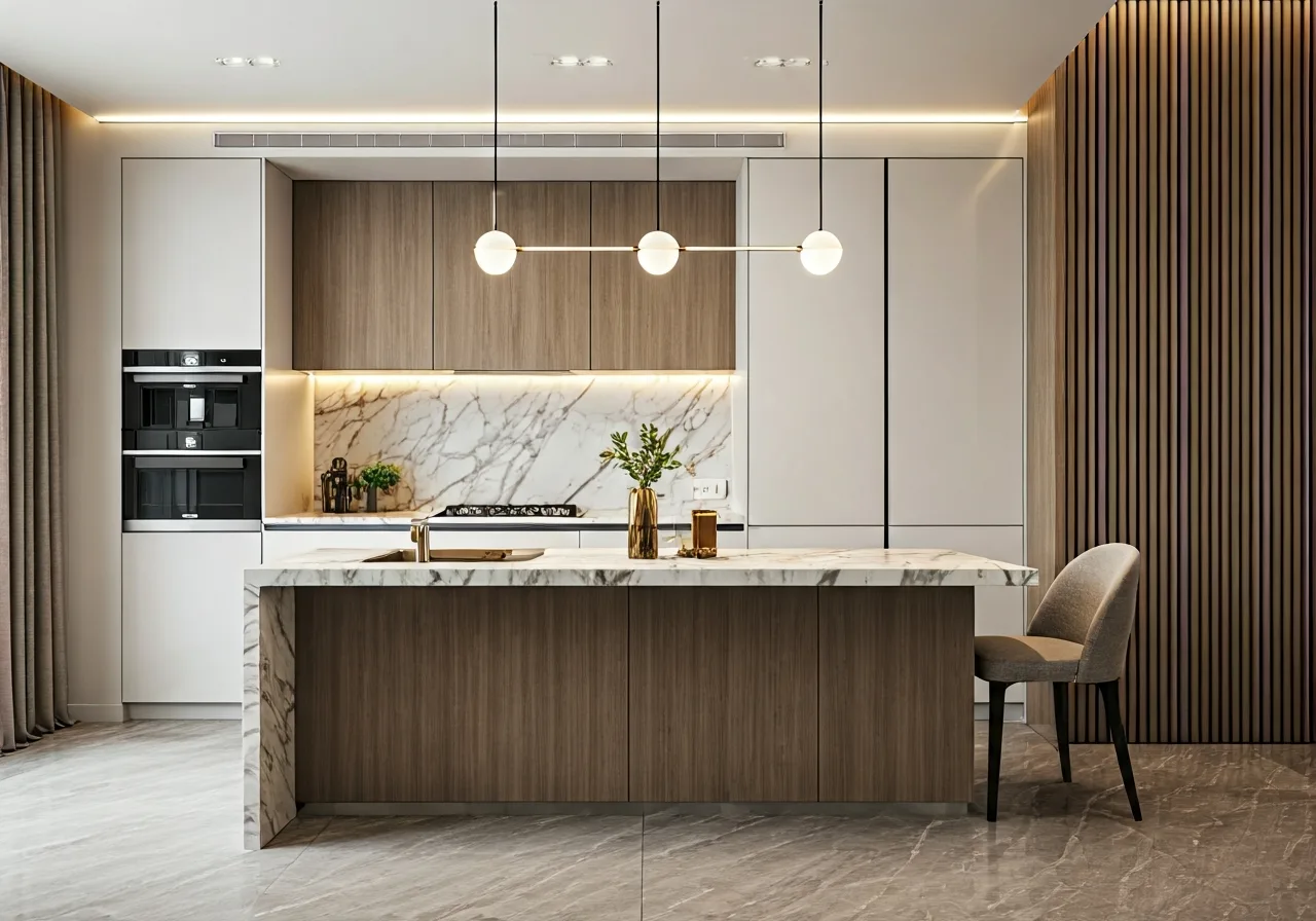 Chung cu Constrexim Complex - thiet ke bep