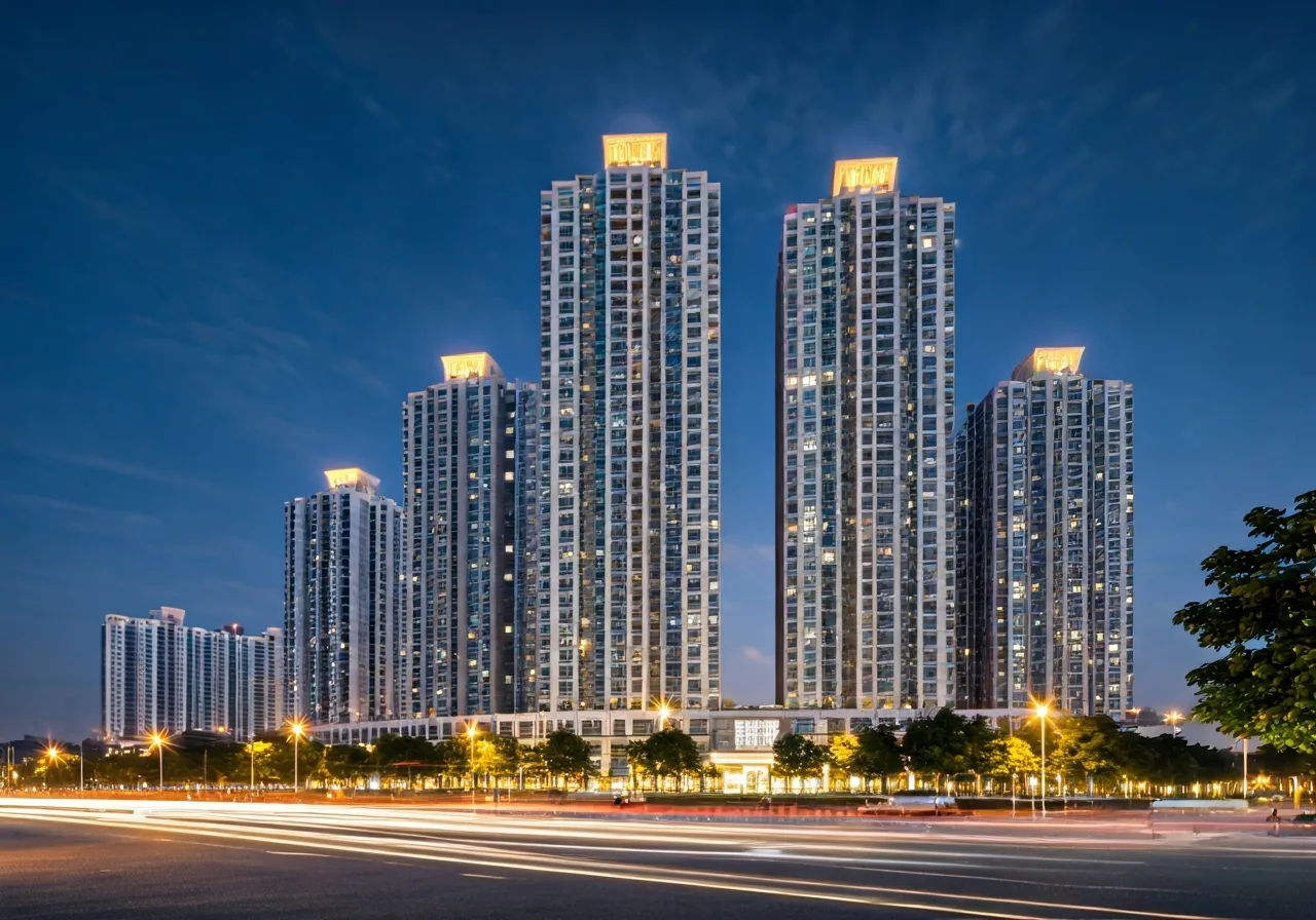 Chung cu CT2 Phu Dien - canh dem