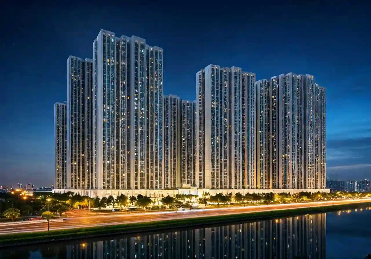 Chung cu CT4 Yen Nghia - canh dem