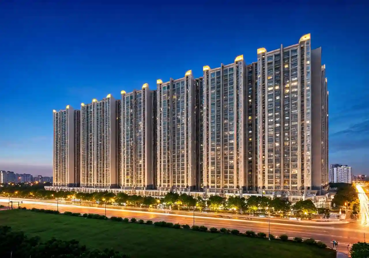 Chung cu CT6B Tay Nam Kim Giang - canh dem