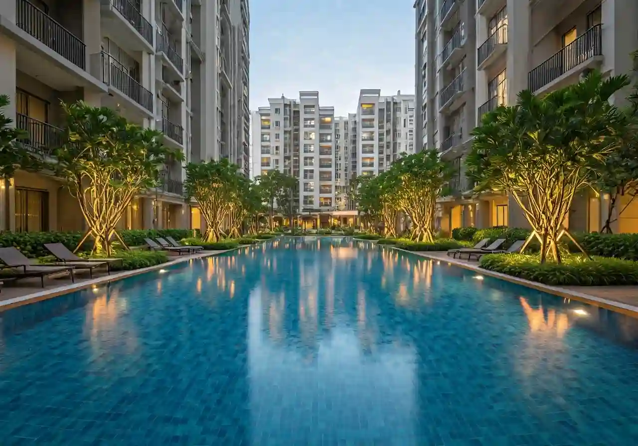 Chung cu D2CT2 Tay Nam Linh Dam - tien ich du an