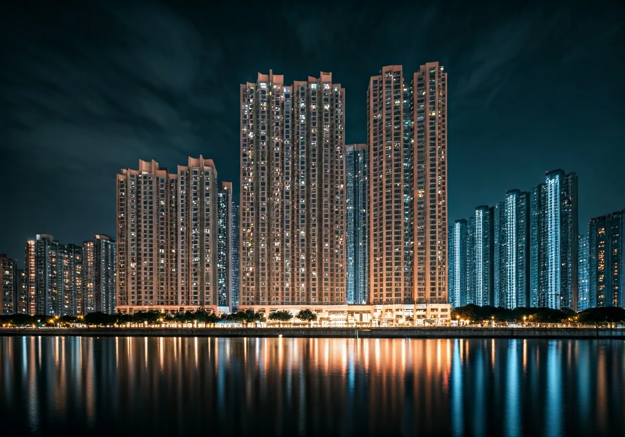 Chung cu Dai Kim Building - canh dem
