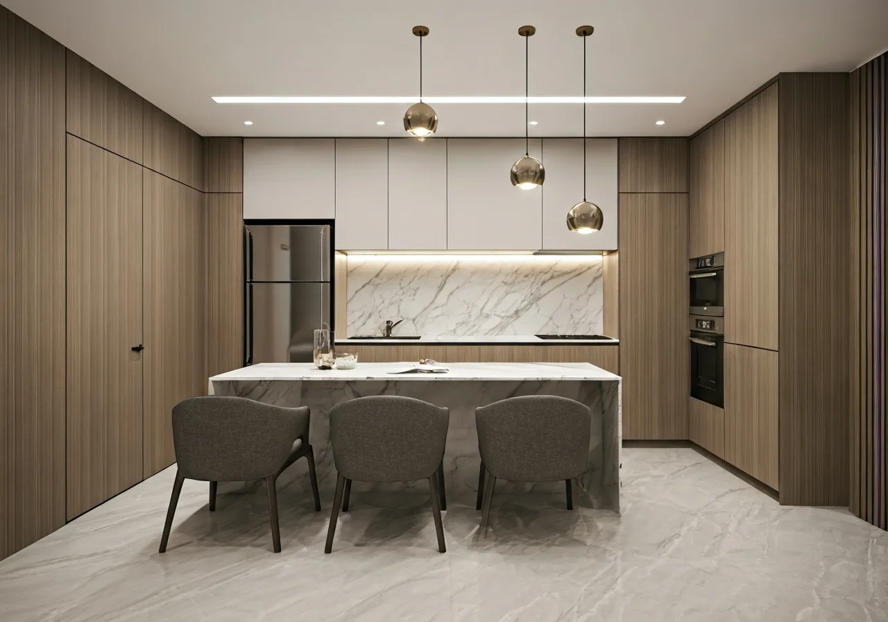 Chung cu Den Lu Residence - thiet ke bep