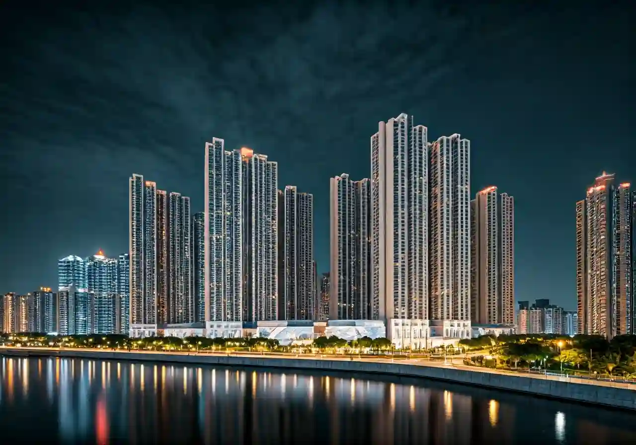 Chung cu Diamond Flower Tower - canh dem