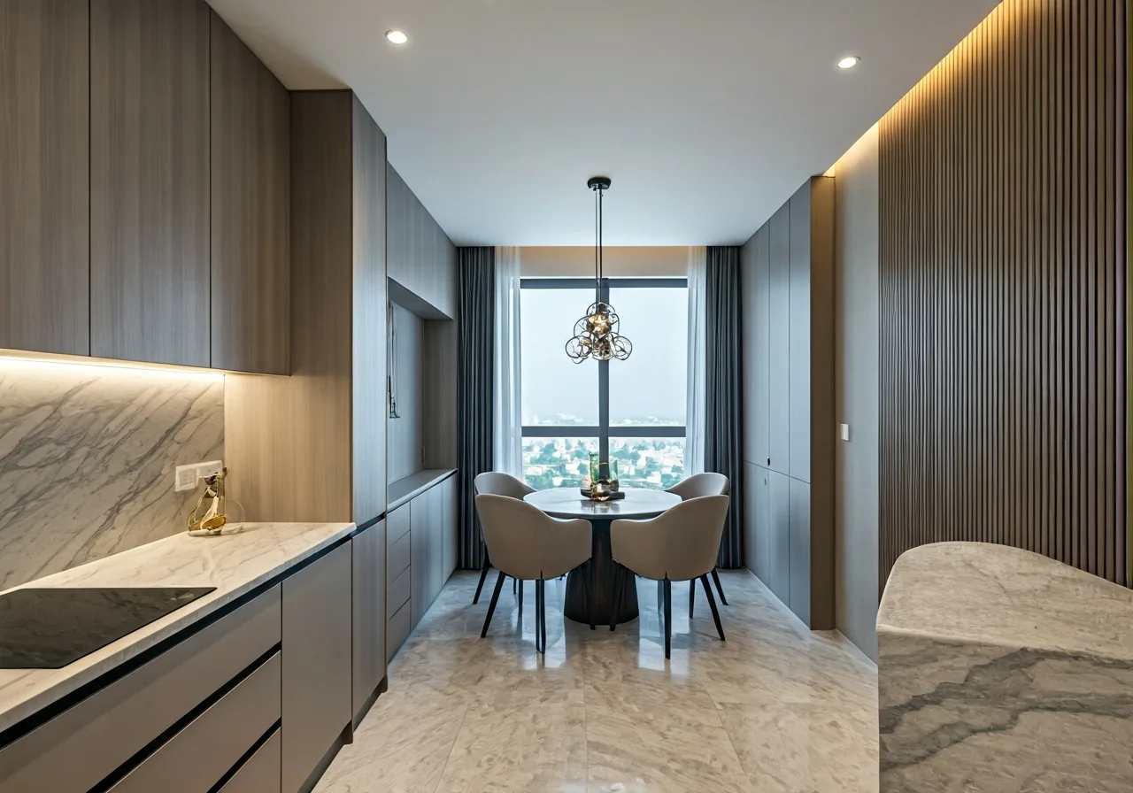 Chung cu Discovery Complex - thiet ke bep