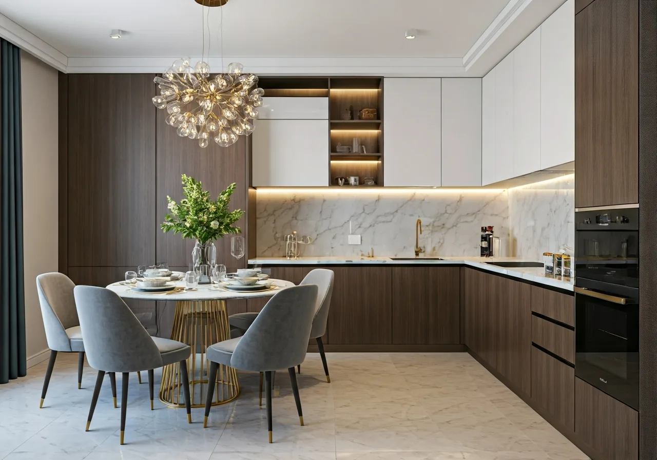 Chung cu Duc Giang Residence - thiet ke bep
