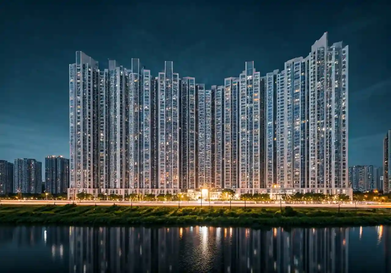 Chung cu Duc Giang Residence - canh dem
