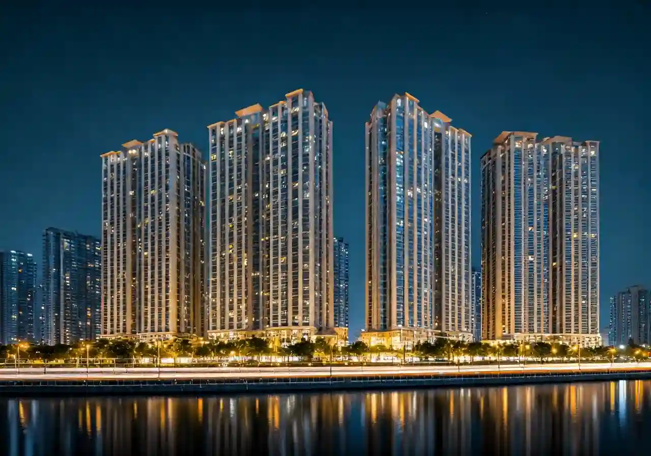 Chung cu Duong Lang Complex - canh dem