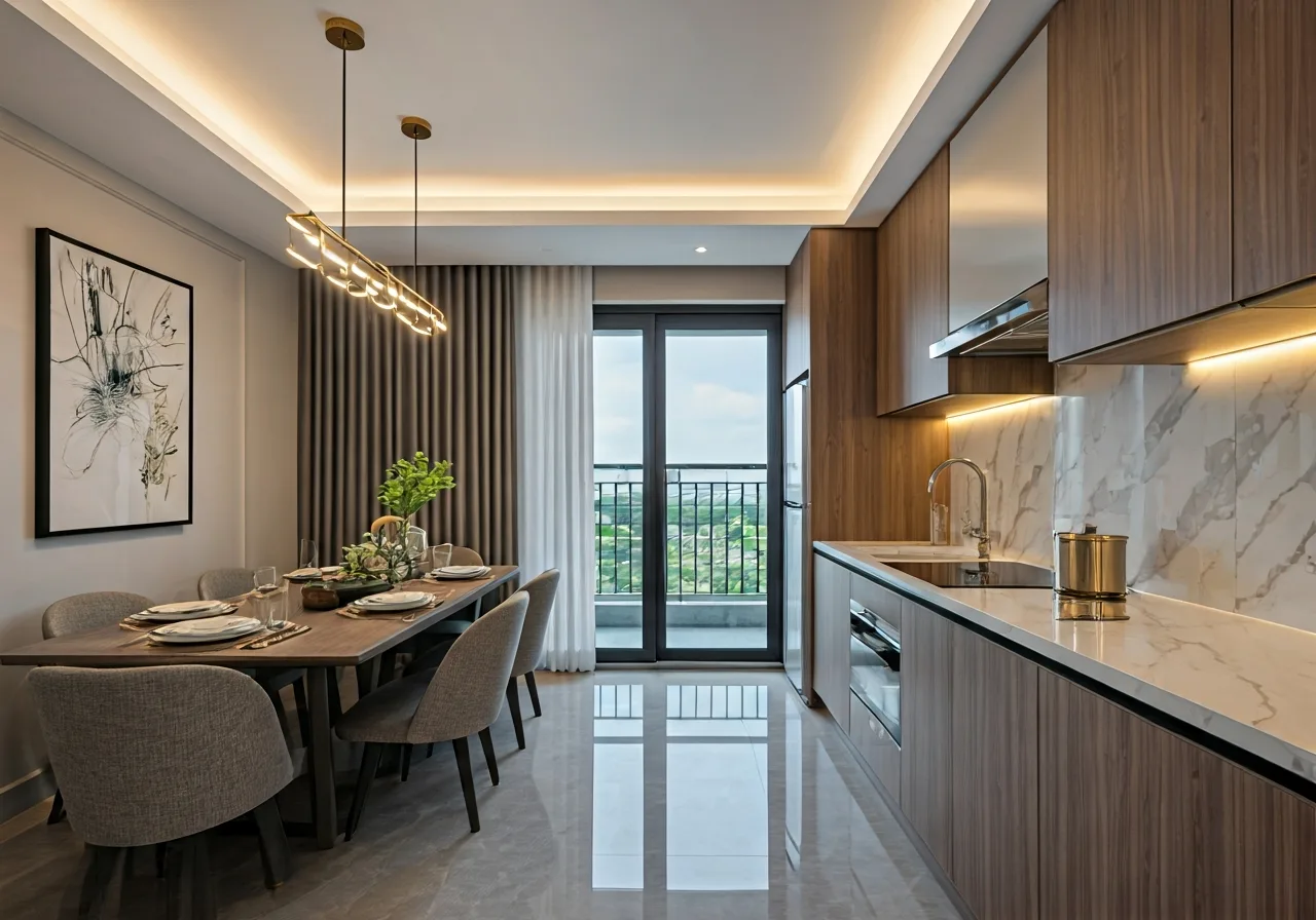 Chung cu E4 Yen Hoa Quan Cau Giay Ha Noi - thiet ke bep