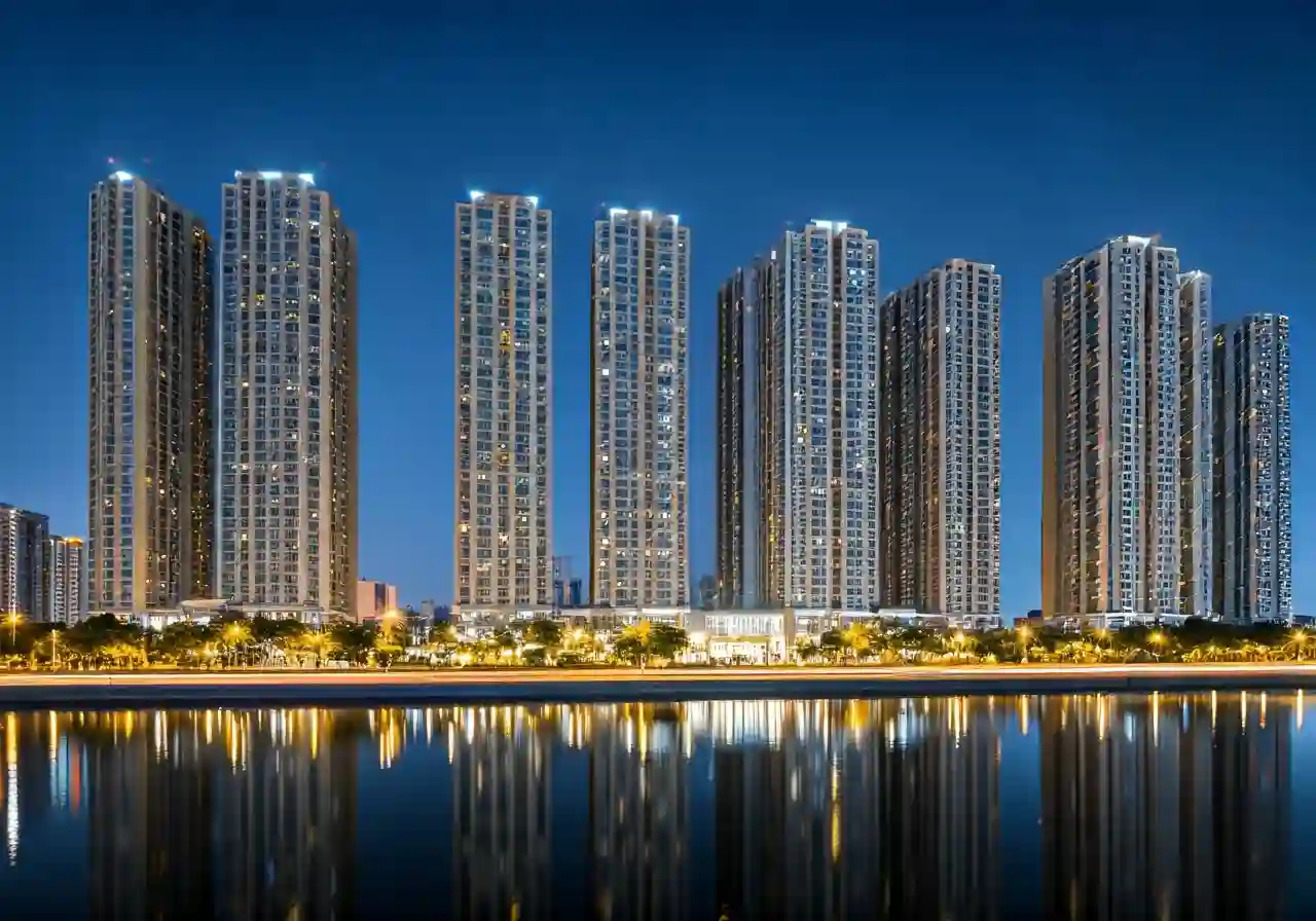 Chung cu Eco City Viet Hung - canh dem