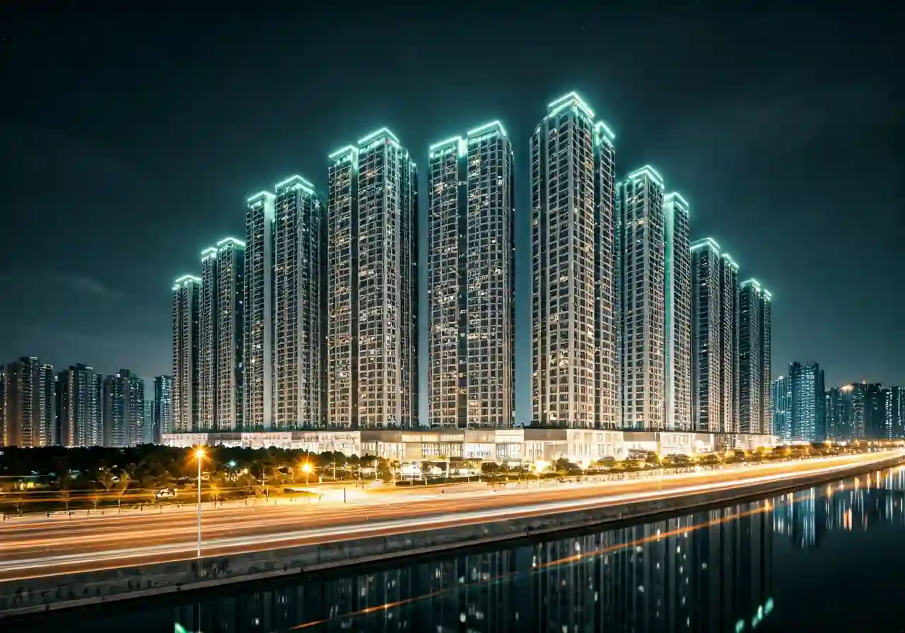 Chung cu Eco Green Tower - canh dem