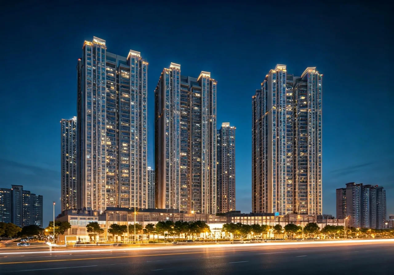 Chung cu Ecohome Dong Ngac - canh dem