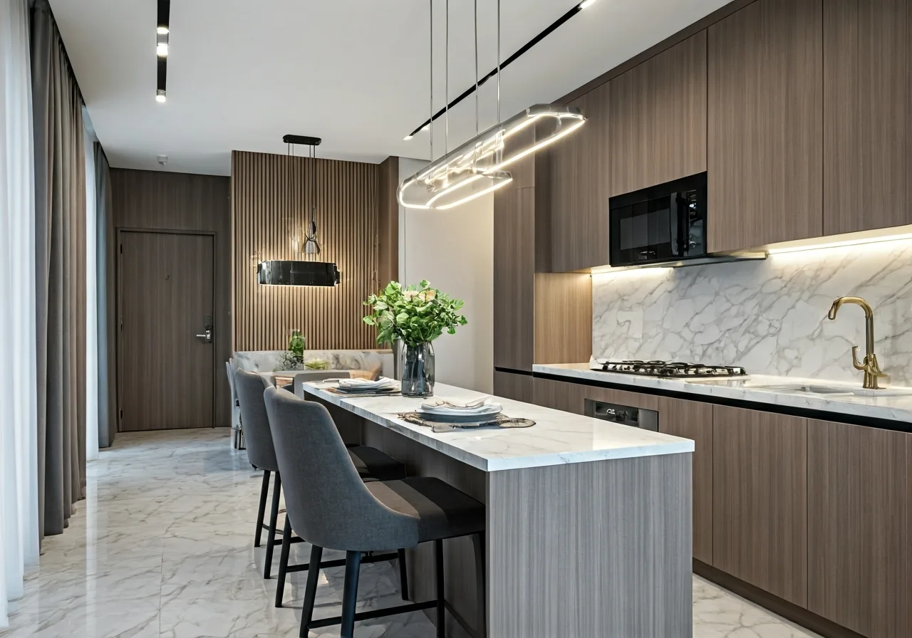 Chung cu Ecohome Phuc Loi - thiet ke bep