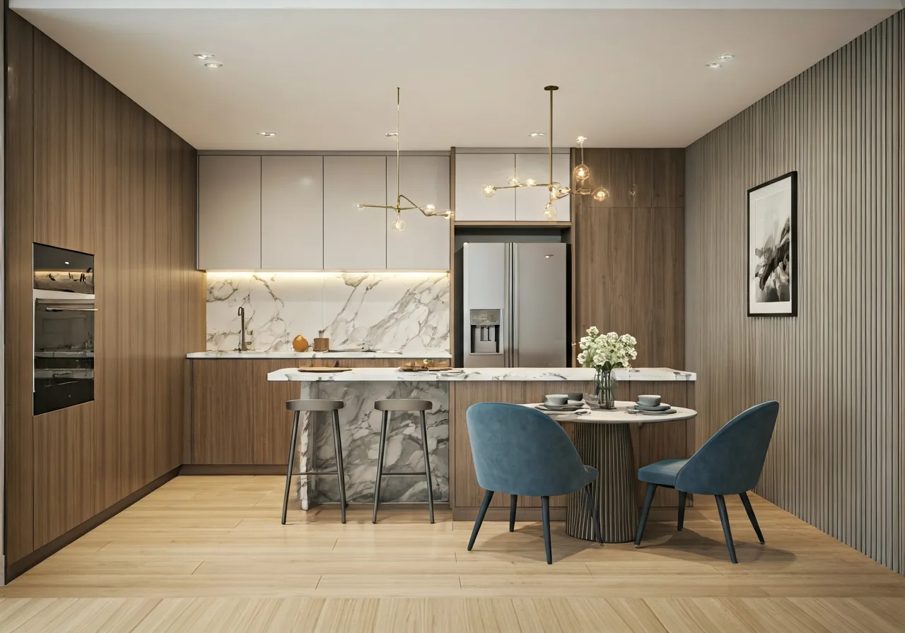 Chung cu EcoLife Capitol - thiet ke bep