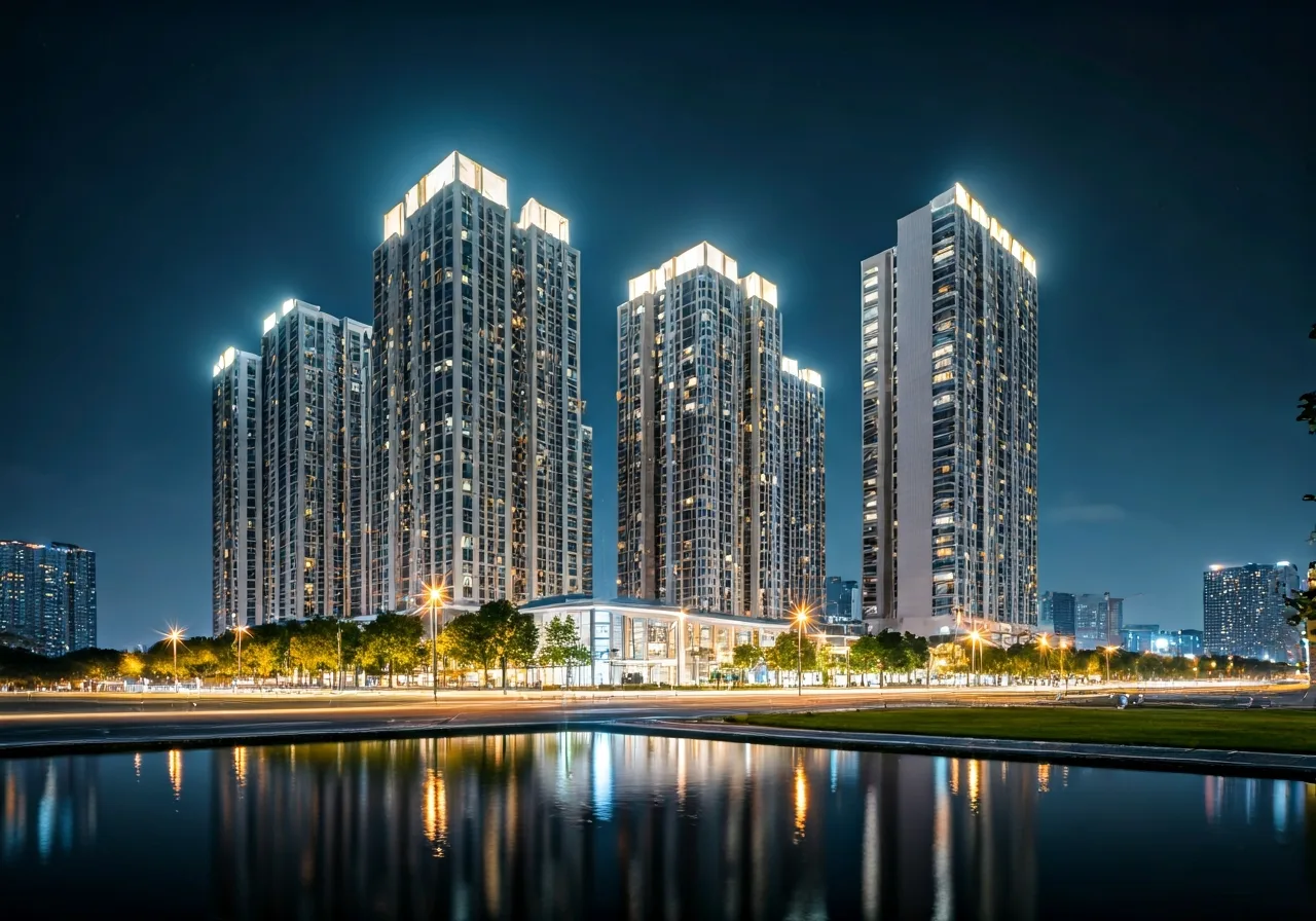 Chung cu Ecolife Tay Ho - canh dem