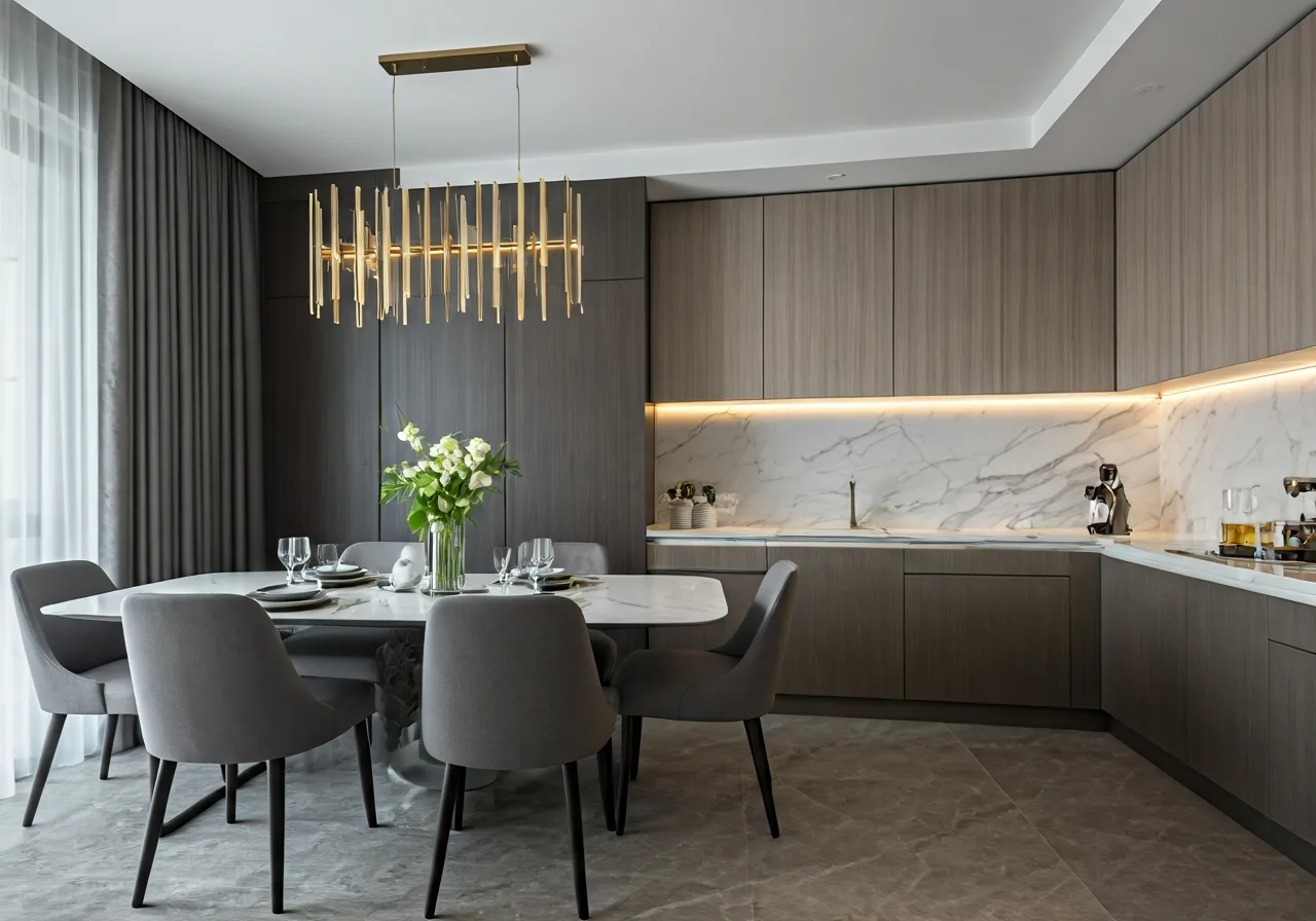 Chung cu Epic Tower Quan Cau Giay Ha Noi - thiet ke bep