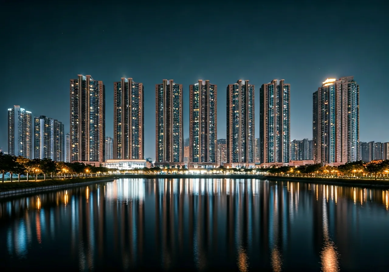 Chung cu Eurowindow Lake City - canh dem