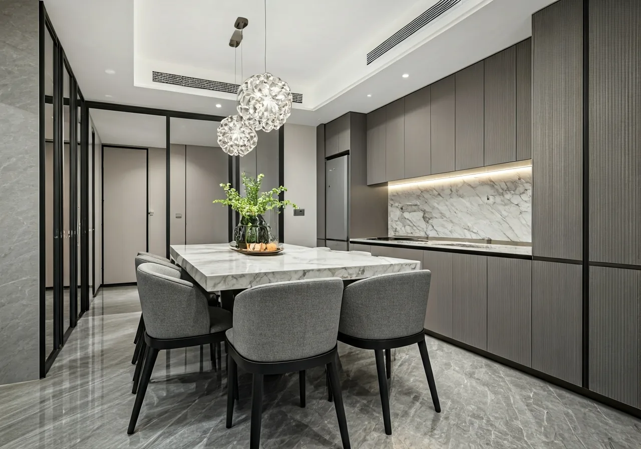 Chung cu Five Stars Westlake - thiet ke bep