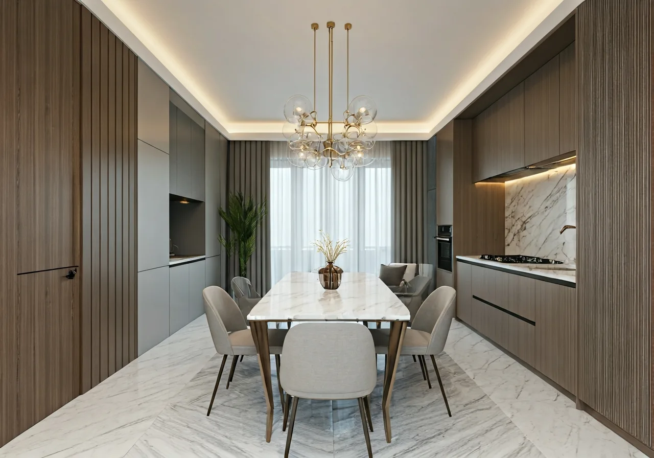 Chung cu Gelexia Riverside - thiet ke bep