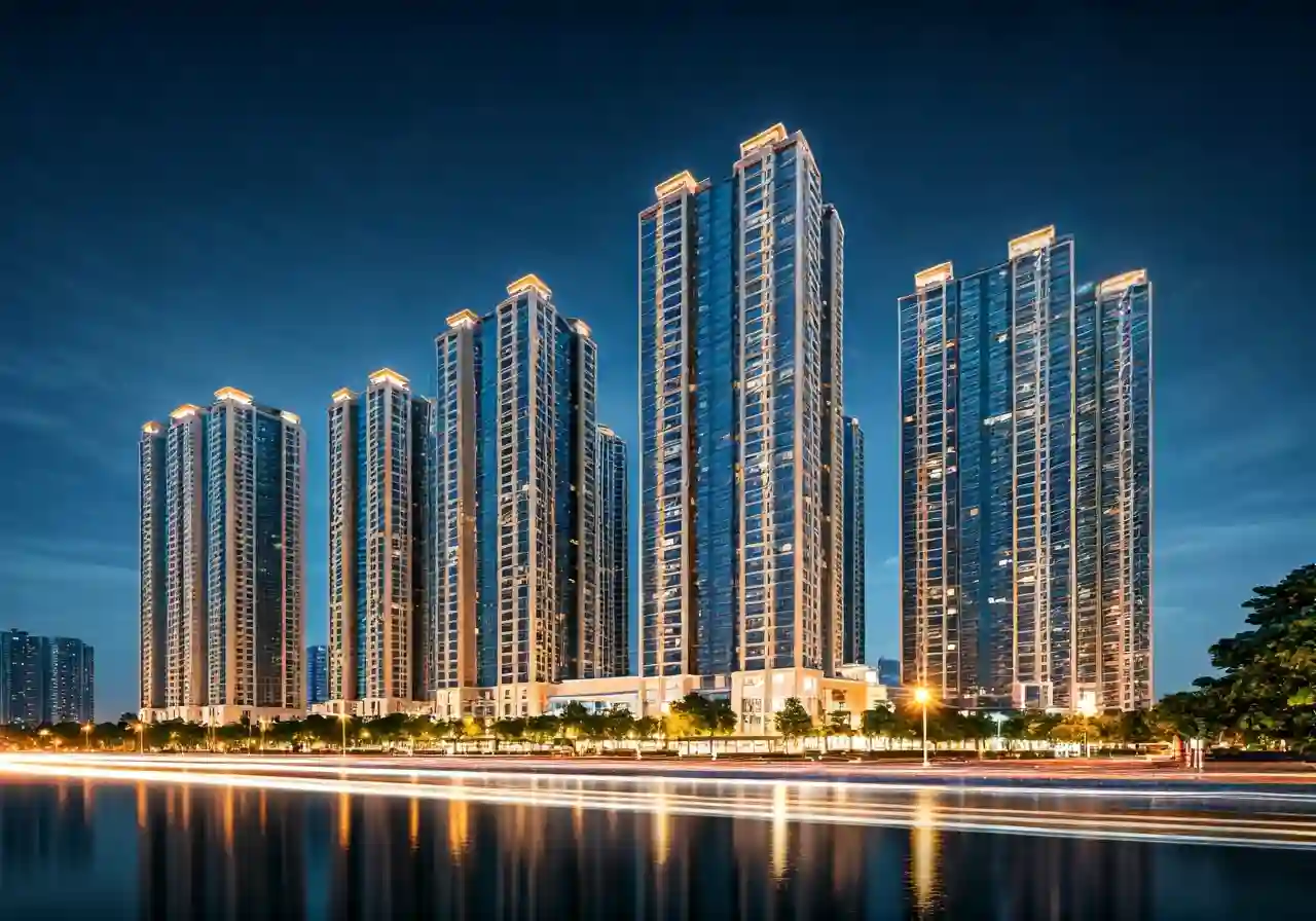 Chung cu Geleximco Giai Phong - canh dem