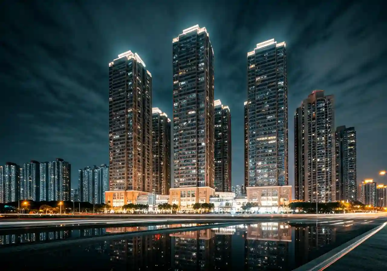 Chung cu Golden Central Tower - canh dem