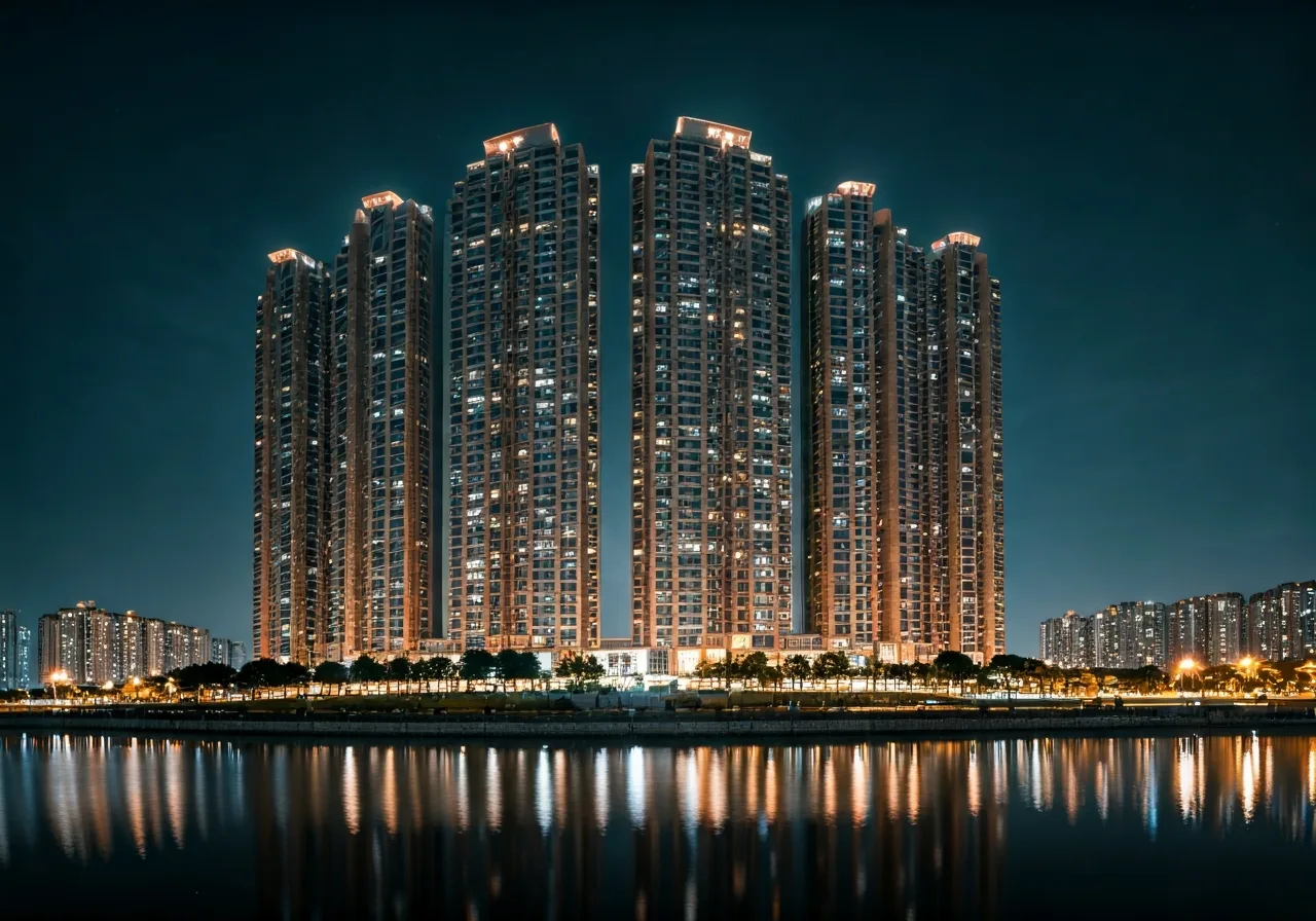 Chung cu Golden West Residence - canh dem