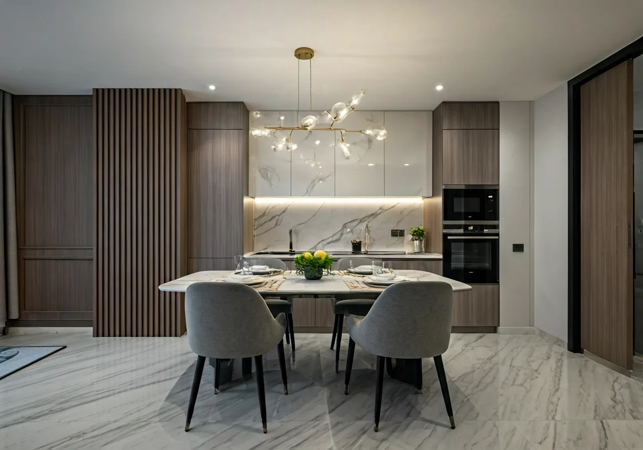 Chung cu Goldlight Complex - thiet ke bep