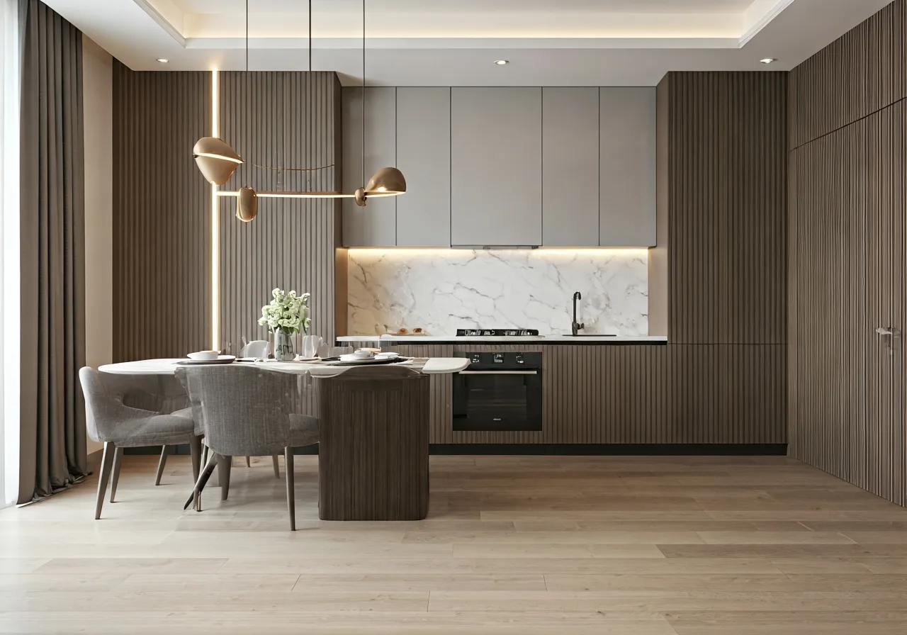 Chung cu Goldmark City - thiet ke bep